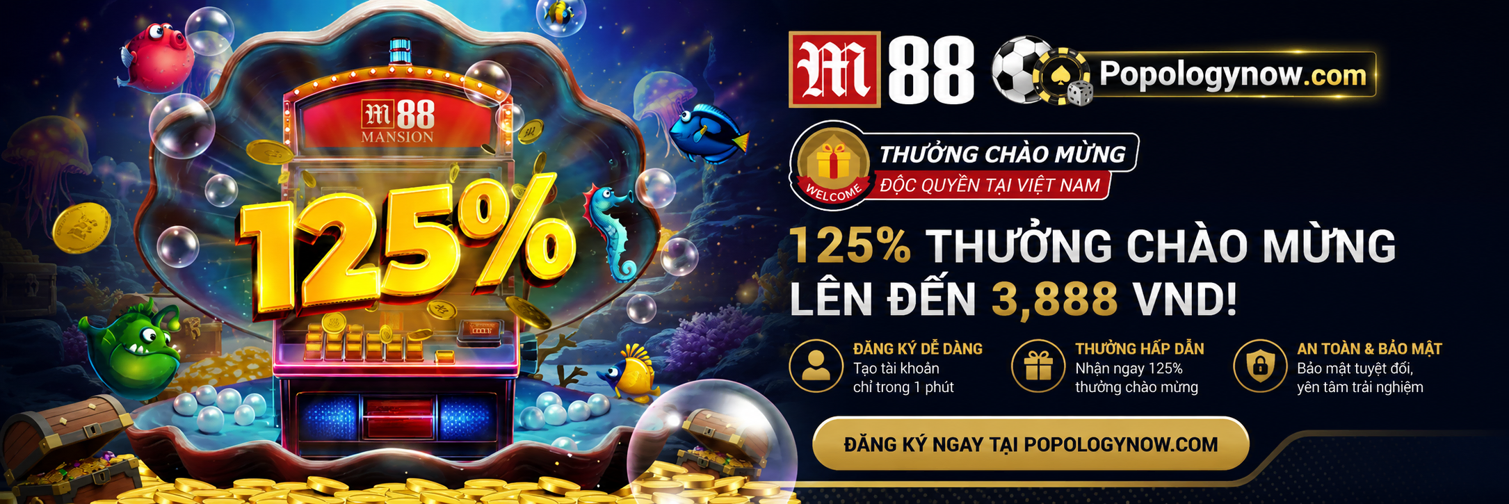 Thưởng chào mừng casino độc quyền M88cvf