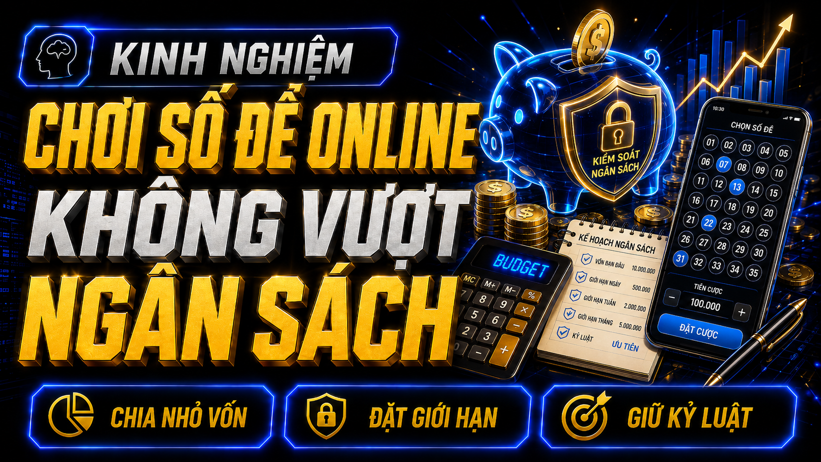 Kinh nghiệm chơi số đề online không vượt ngân sách