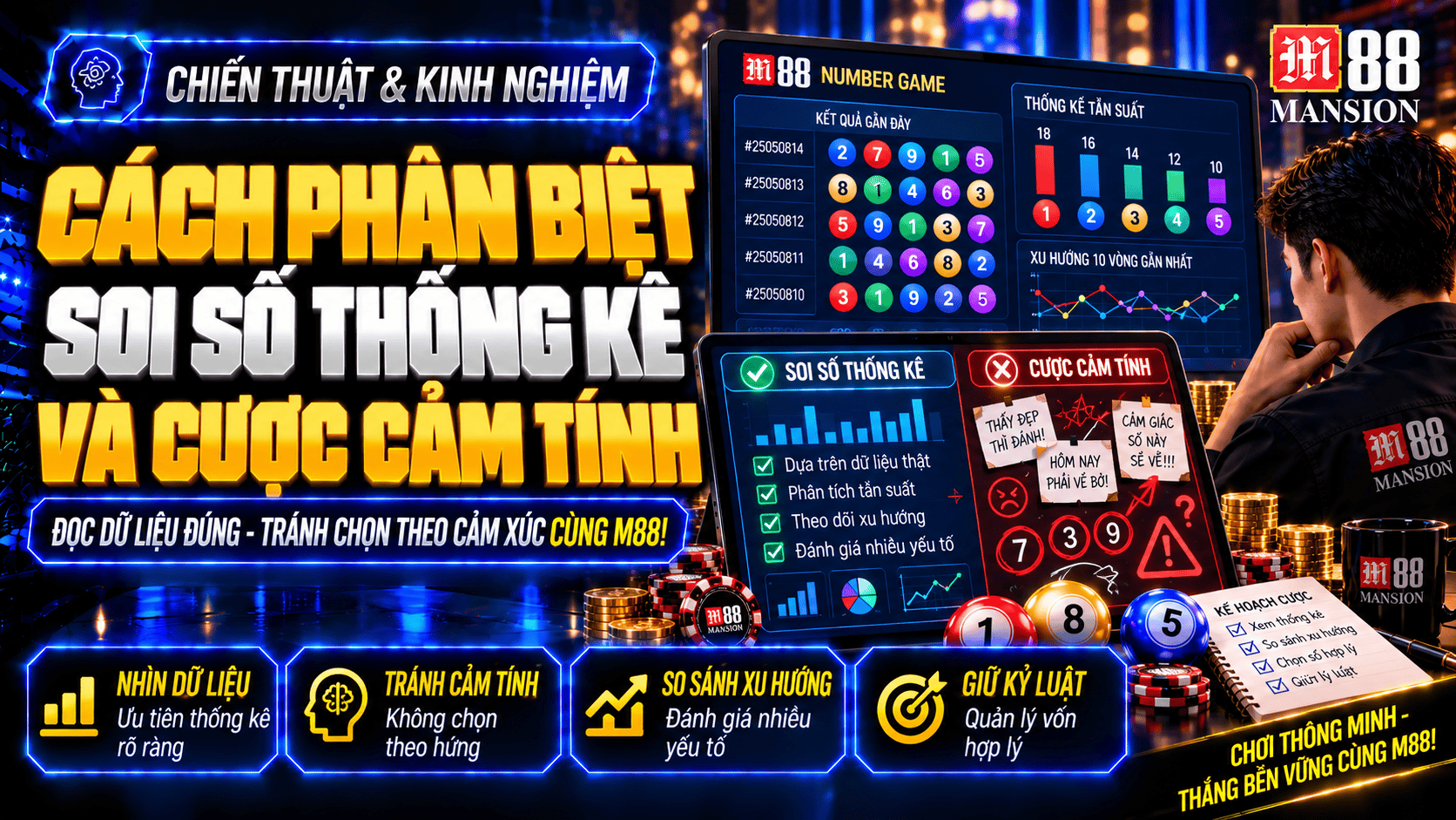 Cách phân biệt soi số thống kê và cược cảm tính cho người mới