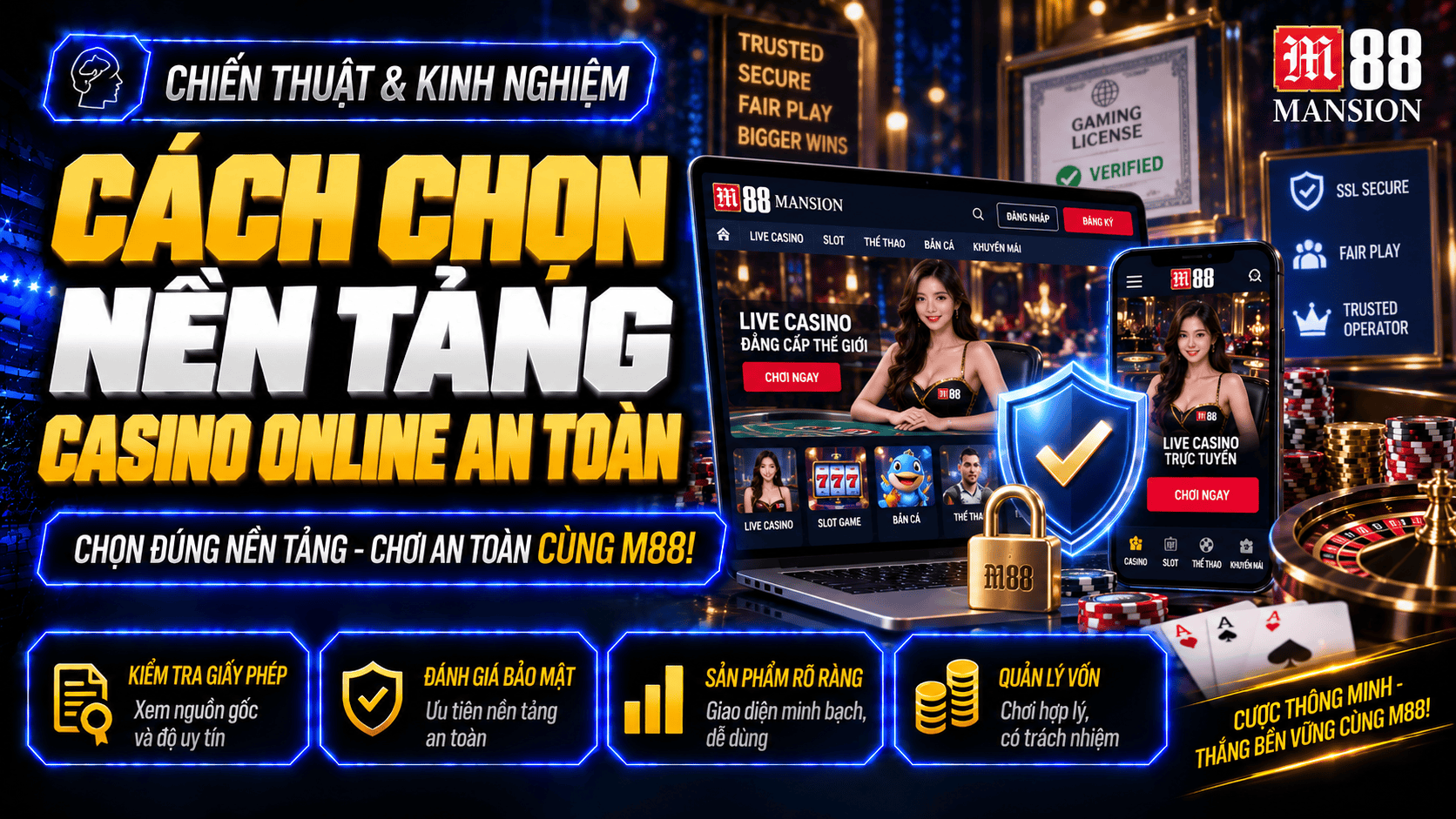 Cách chọn nền tảng casino online an toàn và chơi có kiểm soát