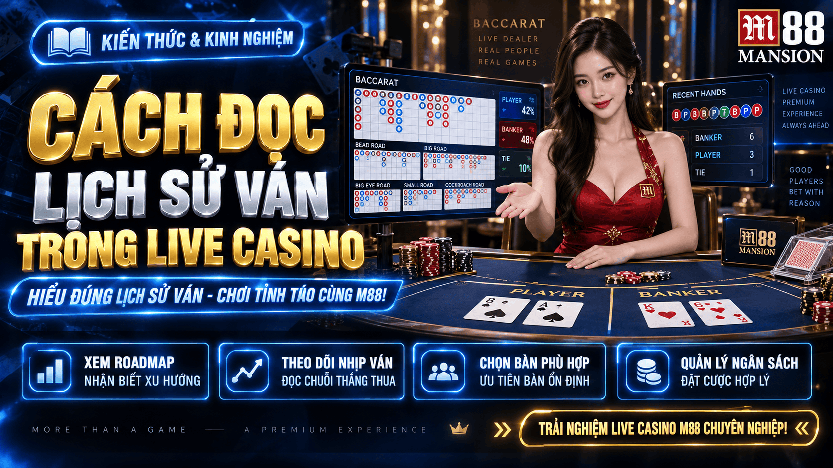 Hướng dẫn cách đọc lịch sử ván trong live casino hiệu quả