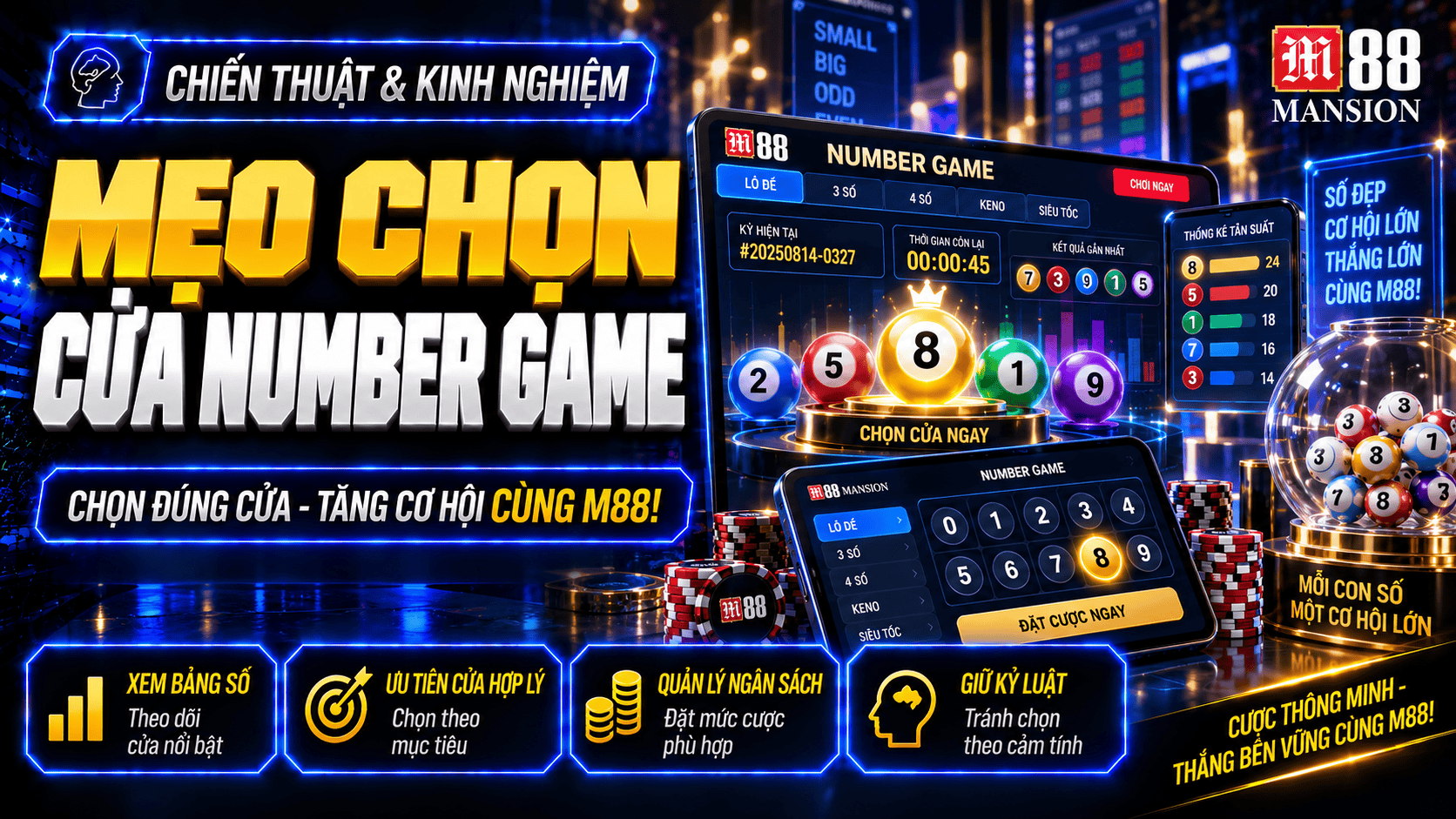 Mẹo chọn cửa Number Game theo tần suất xuất hiện hiệu quả cao
