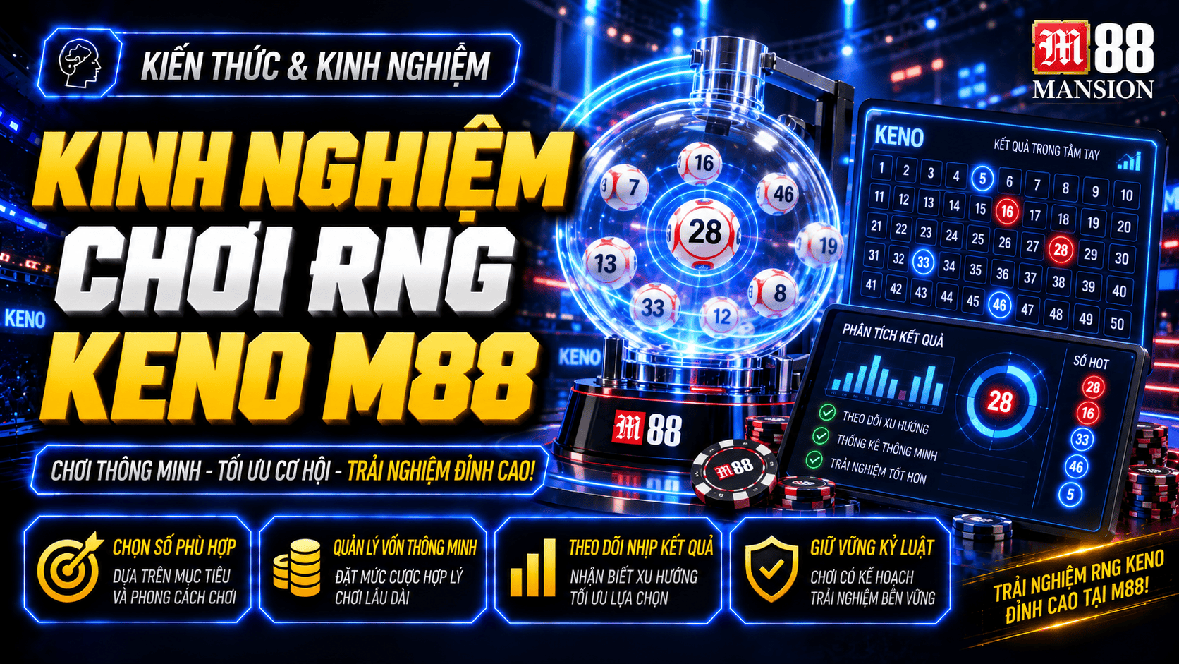 Kinh nghiệm chơi RNG Keno M88 an toàn và có kiểm soát Kinh nghiệm chơi RNG Keno M88 an toàn và có kiểm soát