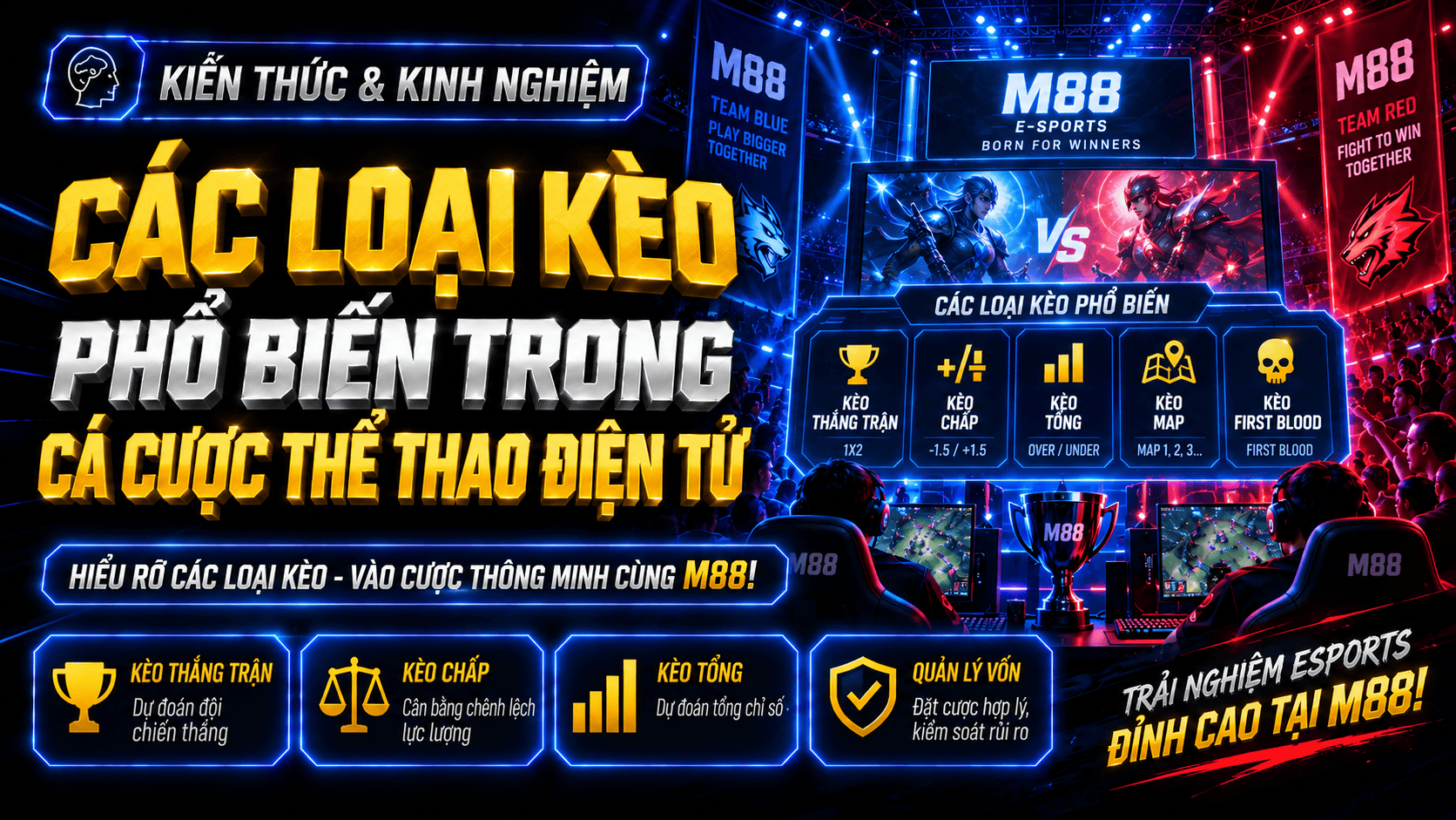 Các loại kèo phổ biến trong cá cược thể thao điện tử Các loại kèo phổ biến trong cá cược thể thao điện tử